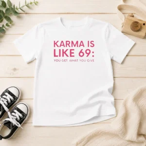 Official Karma Is Like 69 You Get What You Give Kids T-Shirt