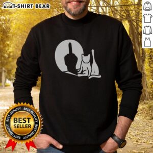 Trendy Top What Cat Fxxk Sweatshirt featuring a playful cat graphic in vibrant colors, perfect for casual wear.
