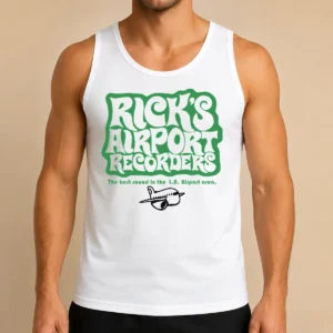 Funny Tom Petty Rick'S Airport Recorders The Best Round Tank Top