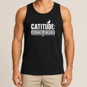 Premium Catitude Like Attitude But With Furr Tank Top