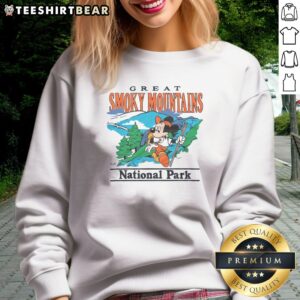 Top Mickey Mouse Great Smoky Mountains National Park Sweatshirt showcasing a vibrant design and comfortable fit