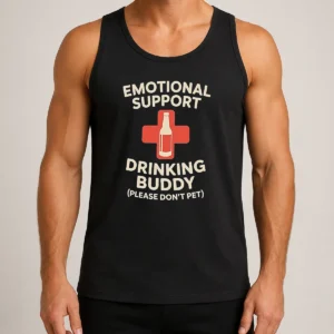 Premium Emotional Support Drinking Buddy Tank Top