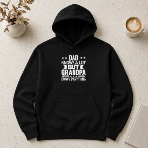 Awesome Dad Knows A Lot But Grandpa Knows Everything Hoodie