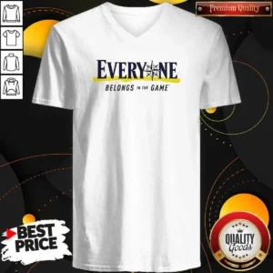 Good Seattle Mariners Everyone Belongs In The Game V-Neck Shirt