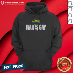 Top War Is Gay Pride Rainbow Jet Bomber hoodie optimized, featuring a vibrant rainbow design.