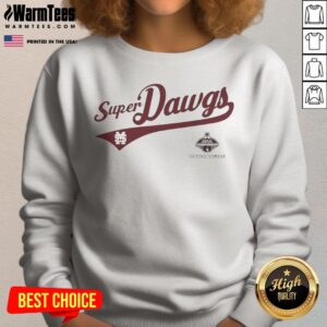 Nice Mississippi State Bulldogs Super Dawgs Logo sweatshirt featuring a bold design for fans