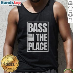 Top Bass In The Place Tank top featuring a vibrant graphic design for music lovers.