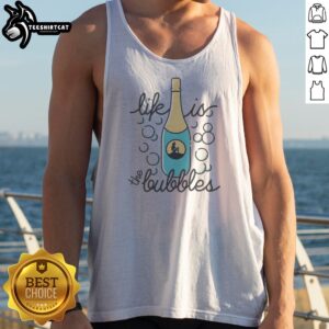 Pretty Ariel The Little Mermaid Life Is The Bubbles Disney Princess Wine Bottle Tank Top