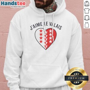 Good Valais Switzerland Canton J'Aime Le Valais Heart Symbol Patriotic Emblem Hoodie
