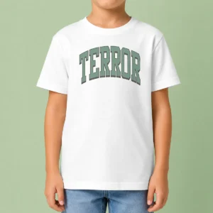 Pretty Terror Still Suffer Basketball Kids T Shirt in youthful fit with vibrant graphic print