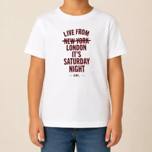 Nice Live From London It'S Saturday Night Live UK In 2026 Kids T-Shirt