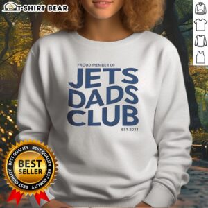 Premium Winnipeg Jets Proud Member Of Jets Dads Club Est 2011 Sweatshirt displayed in a cozy setting.