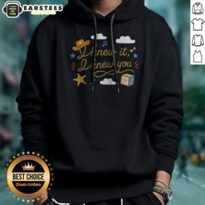 Official I Knew It I Knew You Cowboy Hat Rope Lettering Western Hoodie