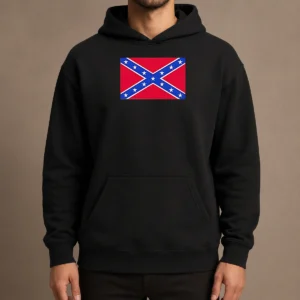 Premium Mark Lee Confederate Flag 2026 Hoodie in dark color with front graphic print and drawstring hood