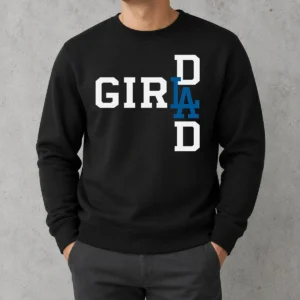 Hot Los Angeles Dodgers LA Girl Dad Sweater