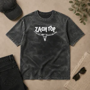 Pretty Zach Top Logo Washed T-Shirt