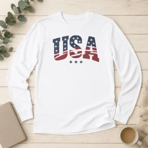 Original USA Patriotic Stars Long Sleeve Shirt