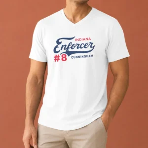 Funny Sophie Cunningham Indiana Enforcer 8 Indiana Basketball V-Neck Shirt