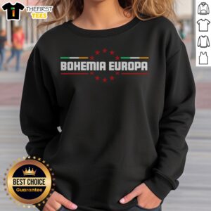 Pretty Bohemia Europa Flag Star Sweatshirt featuring a unique flag design on a cozy fabric.