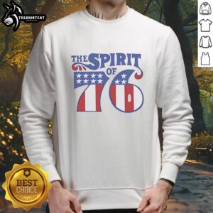 Awesome The Spirit Of 76 vintage sweatshirt featuring a classic design and comfortable fit, perfect for casual wear.