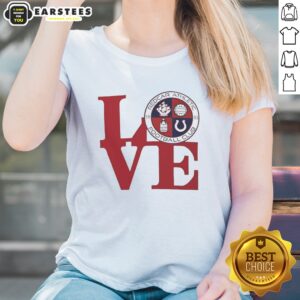 Pretty Redcar Athletic Football Club Love Logo Emblem Football Sport Fan Soccer Club ladies shirt in vibrant colors