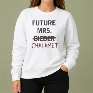 Top Kylie Jenner Future Mrs Chalamet Sweater