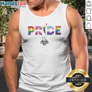 Official New York Liberty 2026 WNBA Pride LGBT Flag Tank top displayed on a clean background