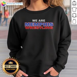 Hot Memphis Wrestling We Are Memphis Wrestling Official Logo Graphic Sweatshirt in vibrant colors