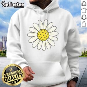 Official Pickleball Sun Flower Daisy hoodie featuring a vibrant sunflower graphic
