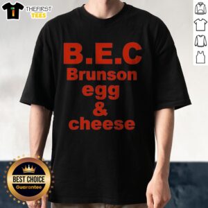 Funny Jalen Brunson Egg And Cheese Shirt featuring a playful graphic design