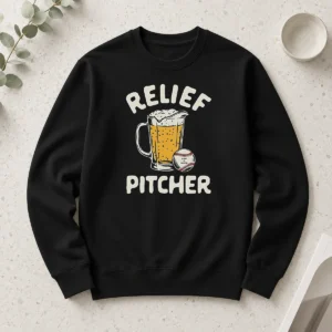 Pretty Relief Pitcher Beer Mug Baseball Long Sleeve Shirt