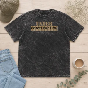 Premium Under Construction Washed T-Shirt