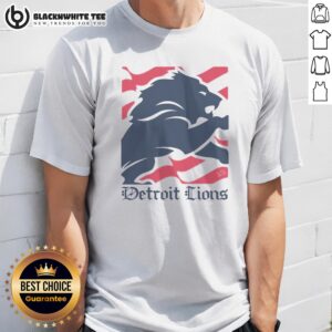 Awesome Detroit Lions American Heritage Wordmark Shirt featuring a bold team logo design.