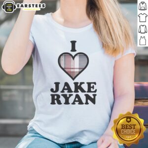 Funny I Love Jake Ryan Sixteen Candles Movie John Hughes Molly Ringwald ladies shirt featuring a playful design.