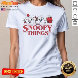 Hot The Snoopy Things Stranger Things Ladies Shirt