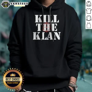 Premium Kill The Klan Anti Racism Crosshair Target Graphic Statement Hoodie