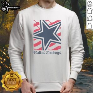 Good Dallas Cowboys American Heritage Wordmark Sweatshirt featuring bold team logo