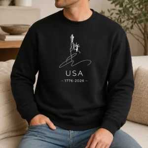Nice Statue Of Liberty USA 1776 2026 Patriotic 4th Of July Sweater