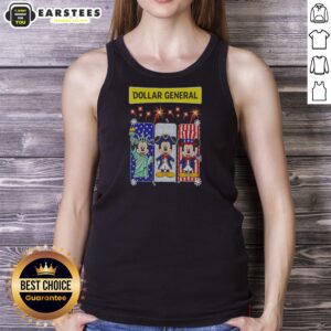 Dollar General Mickey Mouse Patriotic Characters tank top on tank top