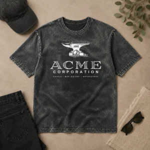Nice ACME Corporation Anvils Explosives Detonators Washed T-Shirt