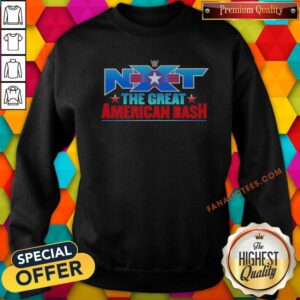 Hot WWE NXT The Great American Bash sweatshirt optimized for showcasing vibrant colors and details.