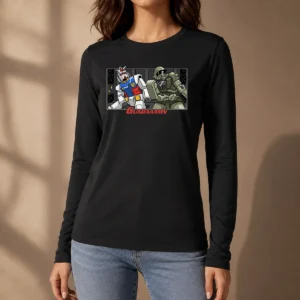 Nice Gundaaamn Gundam Damn Meme Long Sleeve Shirt