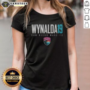 Hot San Diego Wave FC Wynalda 19 San Diego Wave FC Soccer Team ladies shirt featuring vibrant team colors