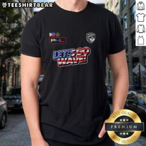Awesome USA Let's Go Wave San Diego Wave FC 2026 T-Shirt featuring vibrant design and team colors for fans.
