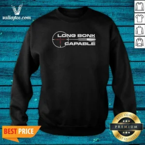 Nice Long Bonk Capable Sniper Rifle Bullet Trajectory Precision Target Shooting Sweatshirt