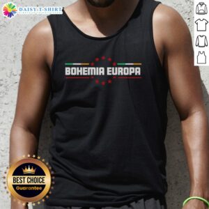 Original Bohemia Europa Flag Star Tank Top featuring a vibrant flag design