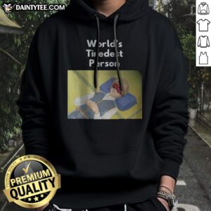Awesome Okita Sougo World'S Tiredest Person Gintama Hoodie featuring a vibrant graphic design.