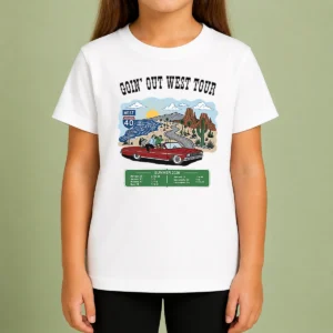Awesome Panic Goin Out West Tour Summer 2026 Kids T-Shirt