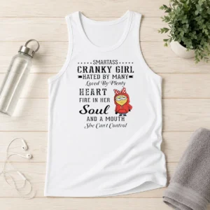Good Minions Smartass Cranky Girl Hated By Many Loved By Plenty Heart Fire In Her Soul And A Mo Tank Top