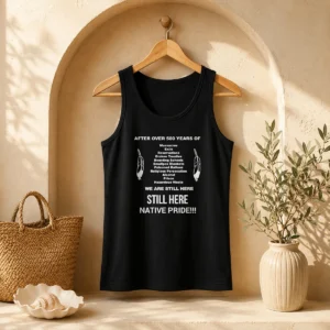 Funny After Over 500 Years Of We Are Still Here Still Here Native Pride Tank Top